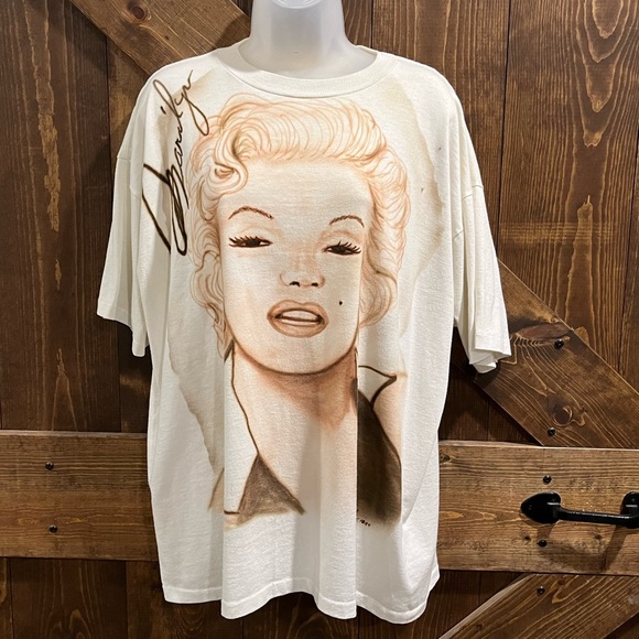 Airbrushed Other - Vintage One of a Kind Airbrush Marilyn Shirt